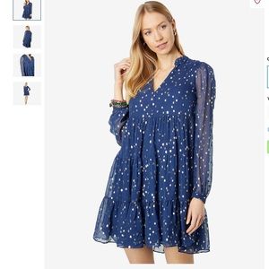 LILLY PULITZER® Sarita Long Sleeve Silk Dress